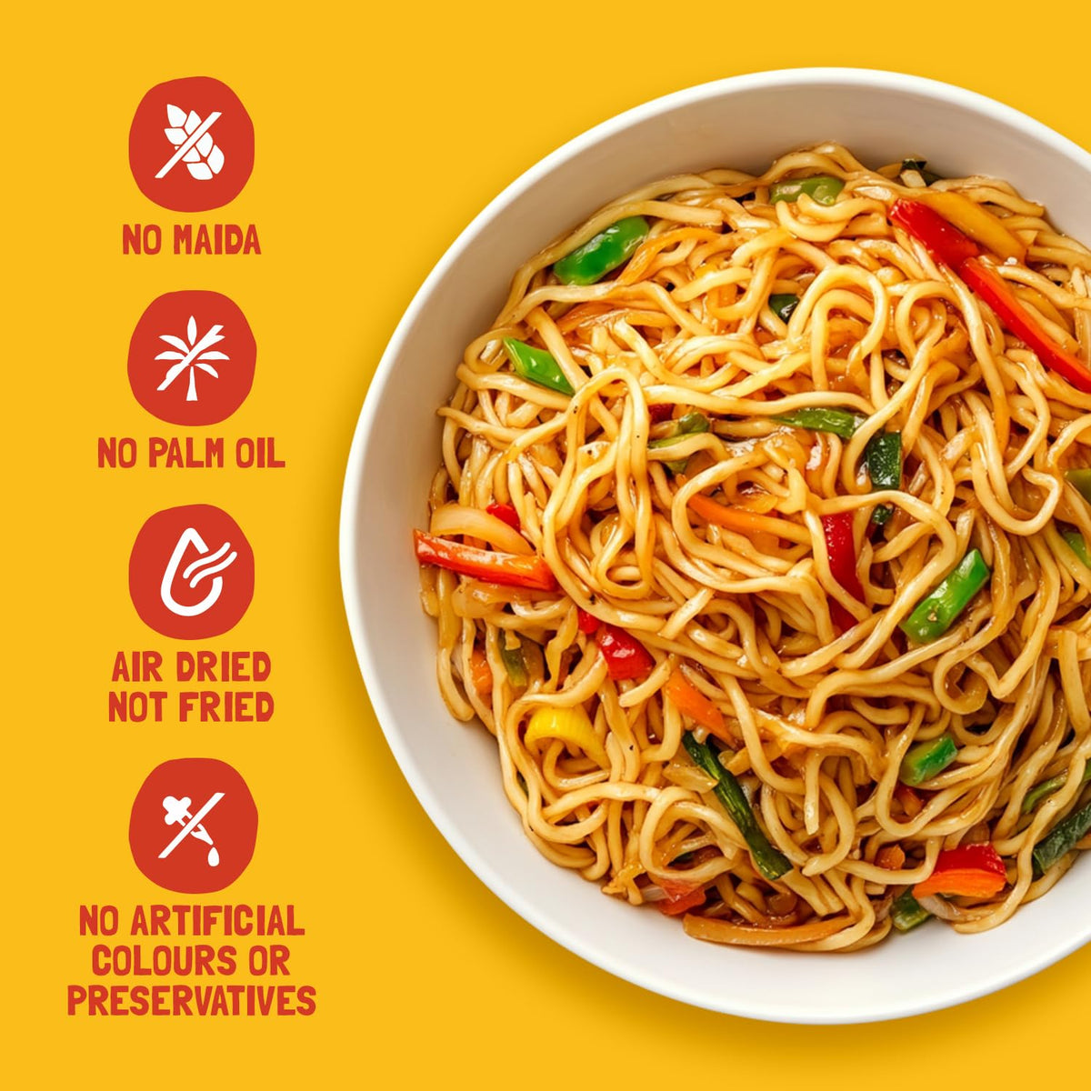 Slurrp Farm No Maida Millet Hakka Noodles | Classic Masala | Perfect for Tiffins | Mealtime Favourite | Serves 2 (96 gms)