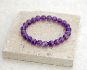 ASTRODIDI Stone Amethyst Healing Bracelet For Unisex-Adult (Purple_49.9 grams)