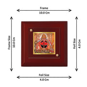 DIVINITI Salasar Balaji 24K Gold Plated MDF Photo Frame|Premium Religious Table Top Frame for Home, Office & Prayer Room|Luxury Spiritual Gift Item for Housewarming, Festive Gifting|10 x 10 CM