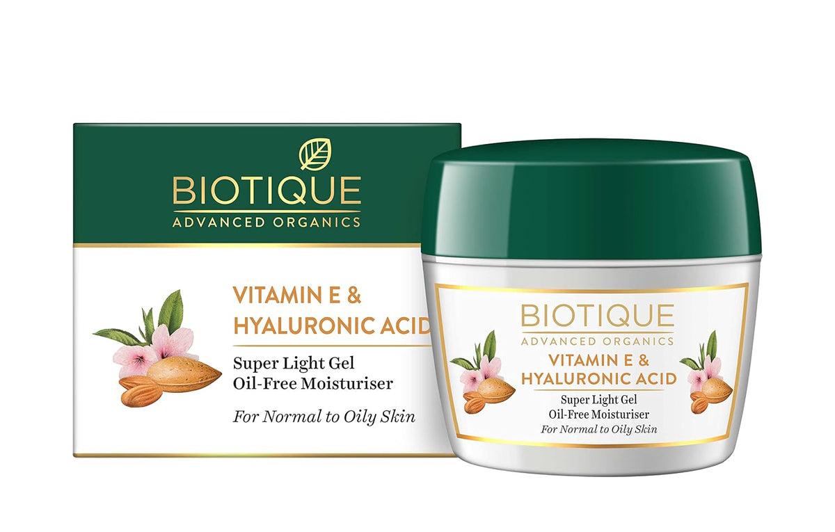 Biotique Advanced Organics Vitamin E & Hyaluronic Acid Super Light Gel Oil-Free Moisturiser 175Gm