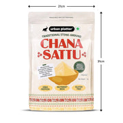 Urban Platter Chana Sattu Powder, 1kg (Traditional Roasted Gram Flour | Rich in Protein | Perfect for Sattu Drink | Gluten Free)