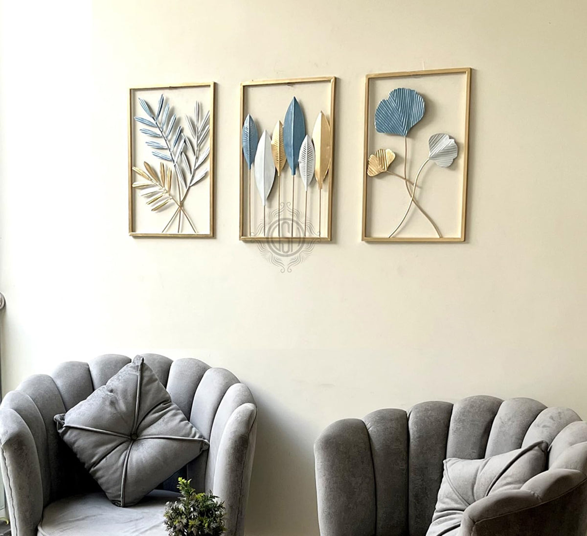 DSH CRAFTING YOUR CURIOSITY Metal Wall Decor Showpiece For wall Decoration Set of 3 Wall Art Home Decor For Living Room Office Bedroom Hotel.(FUN3)