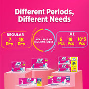 Sofy AntiBacteria XL+ - 323mm | 44 Countpads |For Women Sanitary Pads | Keep Skin Dry | 6 Layer Deep Absorption | Herbal Sheild | Hygiene & Herbs