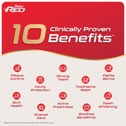 Dabur Red Paste - India's No.1 Ayurvedic Paste, Provides Protection Plaque Removal, Toothache, Yellow Teeth, Bad Breath- 800g (200gm*4)