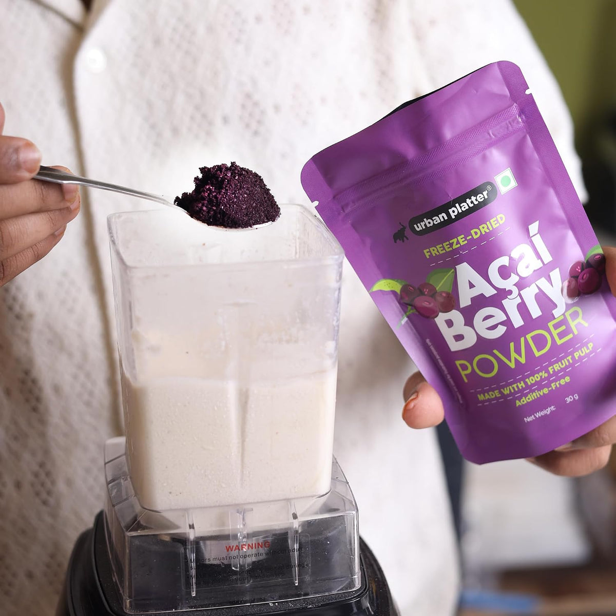 Urban Platter Freeze-Dried Acai Berry Powder, 30g