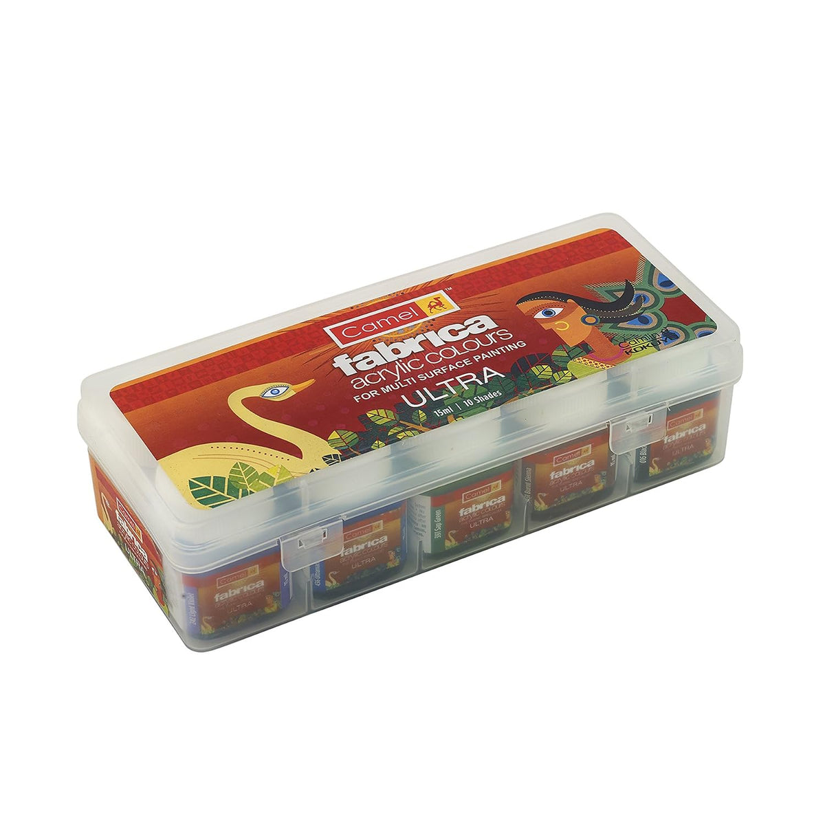 Camel Kokuyo Fabrica Acrylic Ultra Color, 15ml, 10 Shades