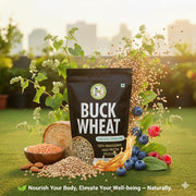 NatureVit Buckwheat Seeds, 5kg (1kg x 5 Packets) | Kuttu Giri | Hulled, Gluten Free Buckwheat Millet | High in Plant Protein & Fibre | Soak & Eat As Porridge