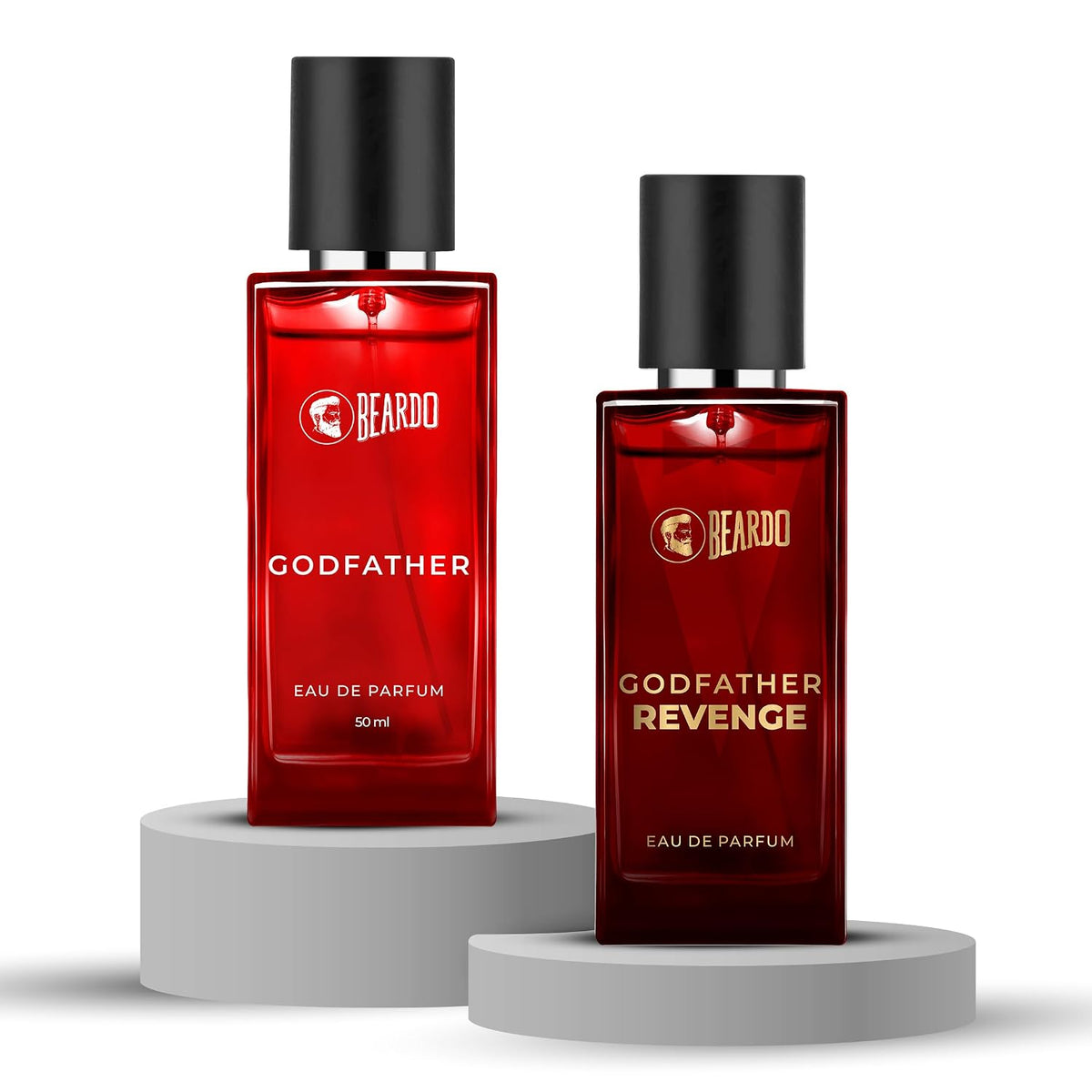 Beardo Godfather & Revenge Perfume Duo for Men: Godfather EDP (50ml) & Revenge EDP (50ml) – Intense, Long-lasting Signature Fragrance Combo (Set of 2)