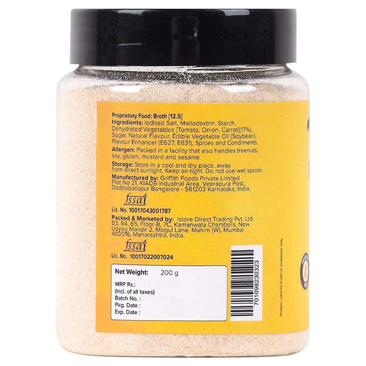 Urban Platter Vegetable Bouillon & Broth Powder, 200g (Plant-Based | Instant Vegetable Stock | MSG-free | Umami-Rich)
