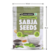 Urban Platter Sabja Seeds, 1kg (Basil Seeds for Weight Management, Digestion & Hydration, Rich in Fiber & Omega-3, Falooda, Detox Drinks & Smoothies)