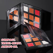 INSIGHT Glow Getter 3-in-1 Blusher, Highlighter & Contour Palette | Face Sculpting, Shimmer & Glow Makeup Compact | Long-Lasting, Travel-Friendly 28.8 g