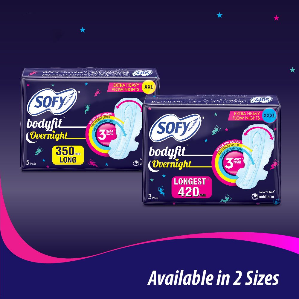 Sofy Anti Bacteria Overnight Sanitary Pads - XXL (Pack of 40 Pads)