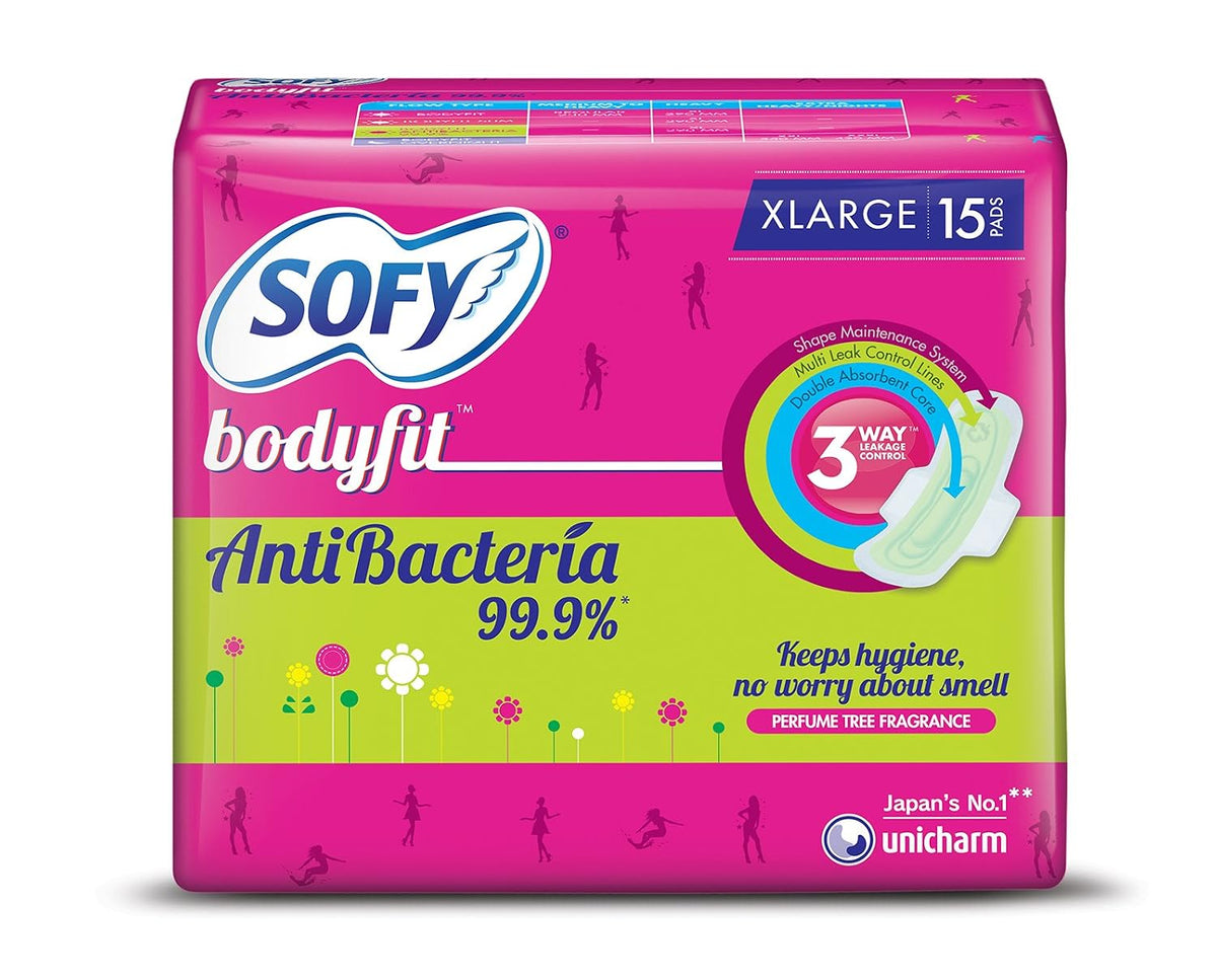 Sofy Bodyfit Anti Bacteria - Pack of 15 Count