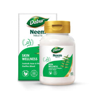 Dabur Pure Herbs Neem Tablets | 100% Ayurvedic Health Booster | For Skin Health & Wellness | Controls Acne & Detoxifies Skin