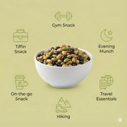 NatureVit Roasted Protein Beans Mix, 100g | High Protein Healthy Snack | Crunchy Roasted Bean Mix | Vegan Fiber-Rich Superfood