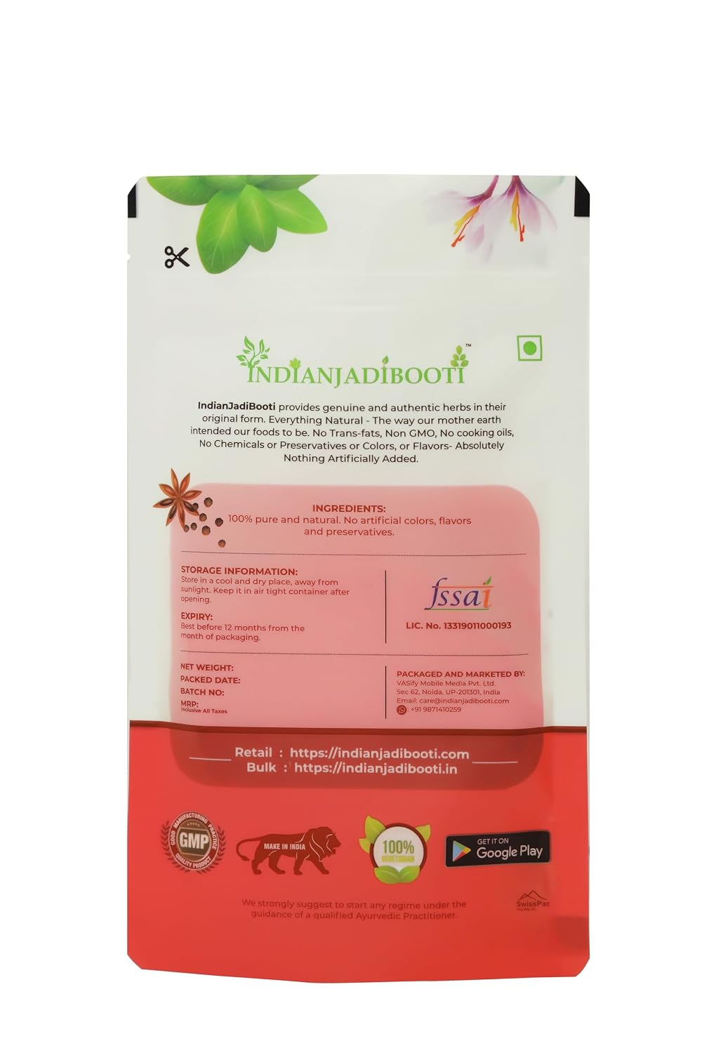 IndianJadiBooti Vajikarana-Sheetal Endurance Kit – Gokhru, Bahuphali, Shatavari & Safed Musli – Cooling Ayurvedic Herbs for High Vitality, Stamina & Pitta Balance – The "Summer Strength" 200g Pack