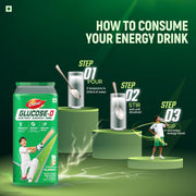 Dabur Glucose-D Instant Energy Drink Powder - 1kg | Enriched with Vitamin D & Calcium | 99.4% Glucose Quick Energy Replenishment Formula | Easy to Mix Refreshing Drink