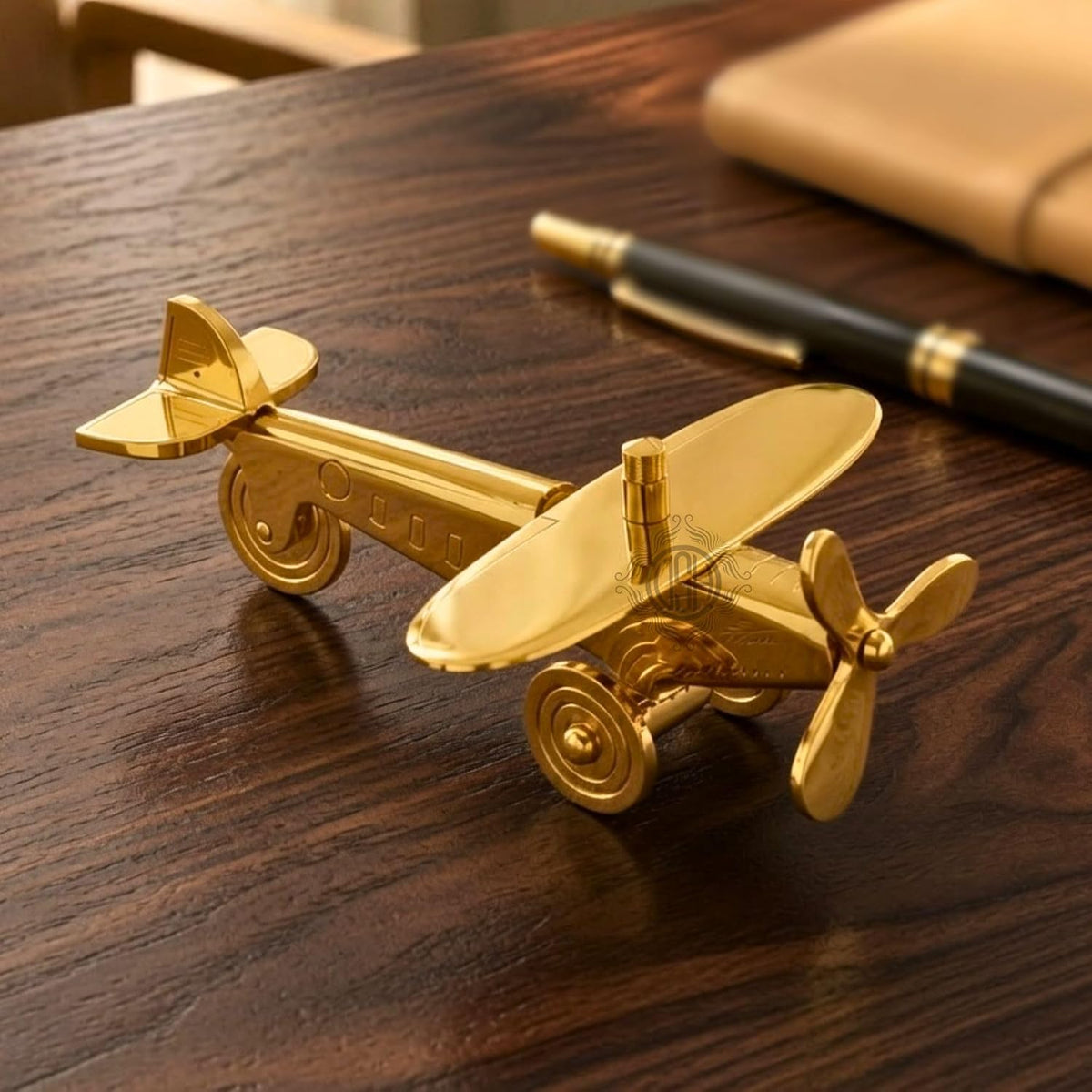 DSH Brass Jet Plane Table Top Decorative Showpiece for Home Decor & showpiece Office Tabletop Miniature Statue Decor Item.(F20-05-Big)