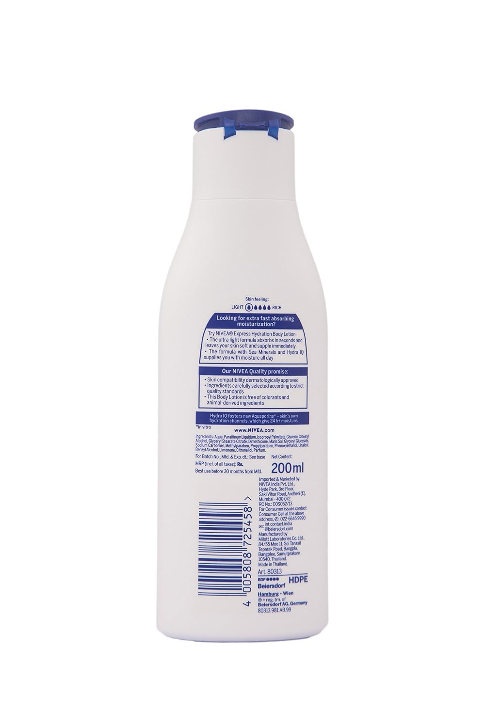NIVEA Express Hydration Body Lotion, 200ml