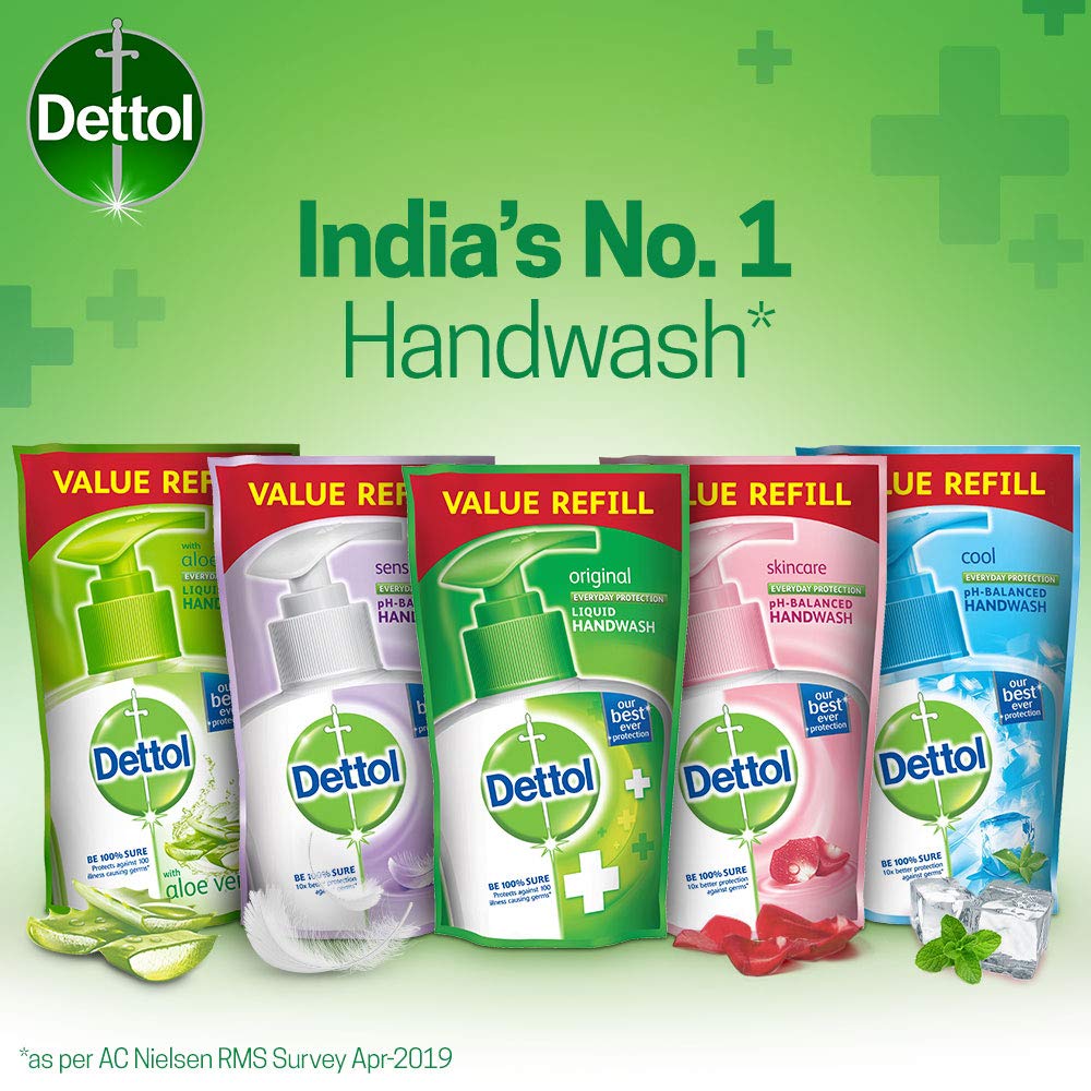 Dettol Original Germ Protection Handwash Liquid Soap Refill, 175ml