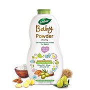 Dabur Baby Powder: Talc and Asbestos Free | With Oat Starch, Arrowroot Powder & Amba Haldi | Hypoallergenic & Dermatologically Tested with No Paraben & Phthalates - Pack of 150 g