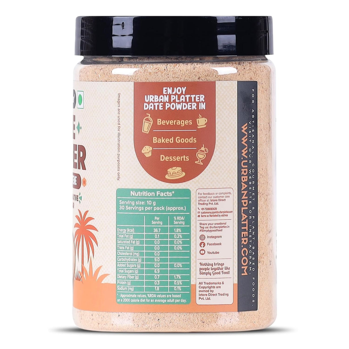 Urban Platter Dried Date Powder, 300 g