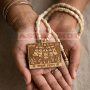 ASTRODIDI Jai Shri Bageshwar Dham and Panchmukhi Hanuman Ji Locket Tulsi Mala | Handmade Jai Sita Ram Original Tulasi Kanthi Mala for Man and Women (2 PCS COMBO)