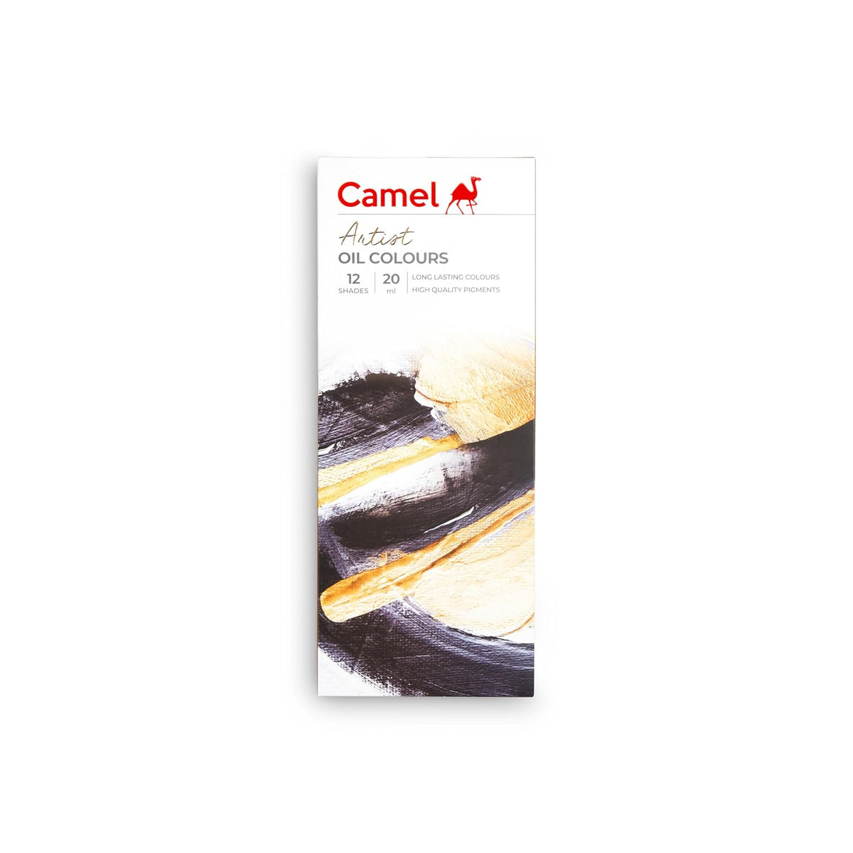 Camel Artist's Oil Color Box - 20ml Tubes, 12 Shades