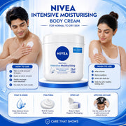 NIVEA Intensive Moisturising Body Cream with Deep Moisture Serum & Sea Minerals, 48H Fast-Absorbing Moisture, for Normal to Dry Skin, 400 ml