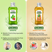Keya Seth Aromatherapy, Ankush Ayurvedic Antiseptic Liquid, No Burning Sensation for First Aid & Personal Hygiene, Enriched with Neem, Tulsi, Lavender & Rose Essential Oil 100ml (Pack of 1)