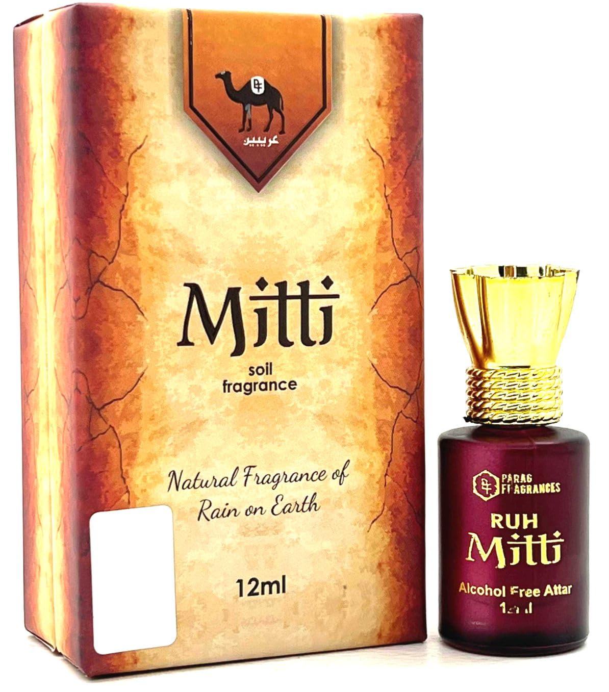 Parag Fragrances Ruh Mitti 12ml Attar For Religious & Personal Use/Semi Long Lasting