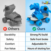 Toy Imagine Adjustable Inline Skates for Kids 4-12 Years