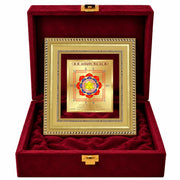 DIVINITI 24K Gold-Plated Swarna Akarshan Yantra Frame | Sacred Yantra for Wealth, Prosperity & Abundance | Home, Office & Pooja Decor | Premium Gift Box | 12 x 11 CM
