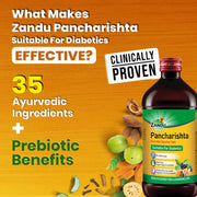 Zandu Pancharishta Ayurvedic Digestive Tonic | Suitable for Diabetics | 450ML | Relief from Regular Gas, Bloating, Acidity & Indigestion From the Root