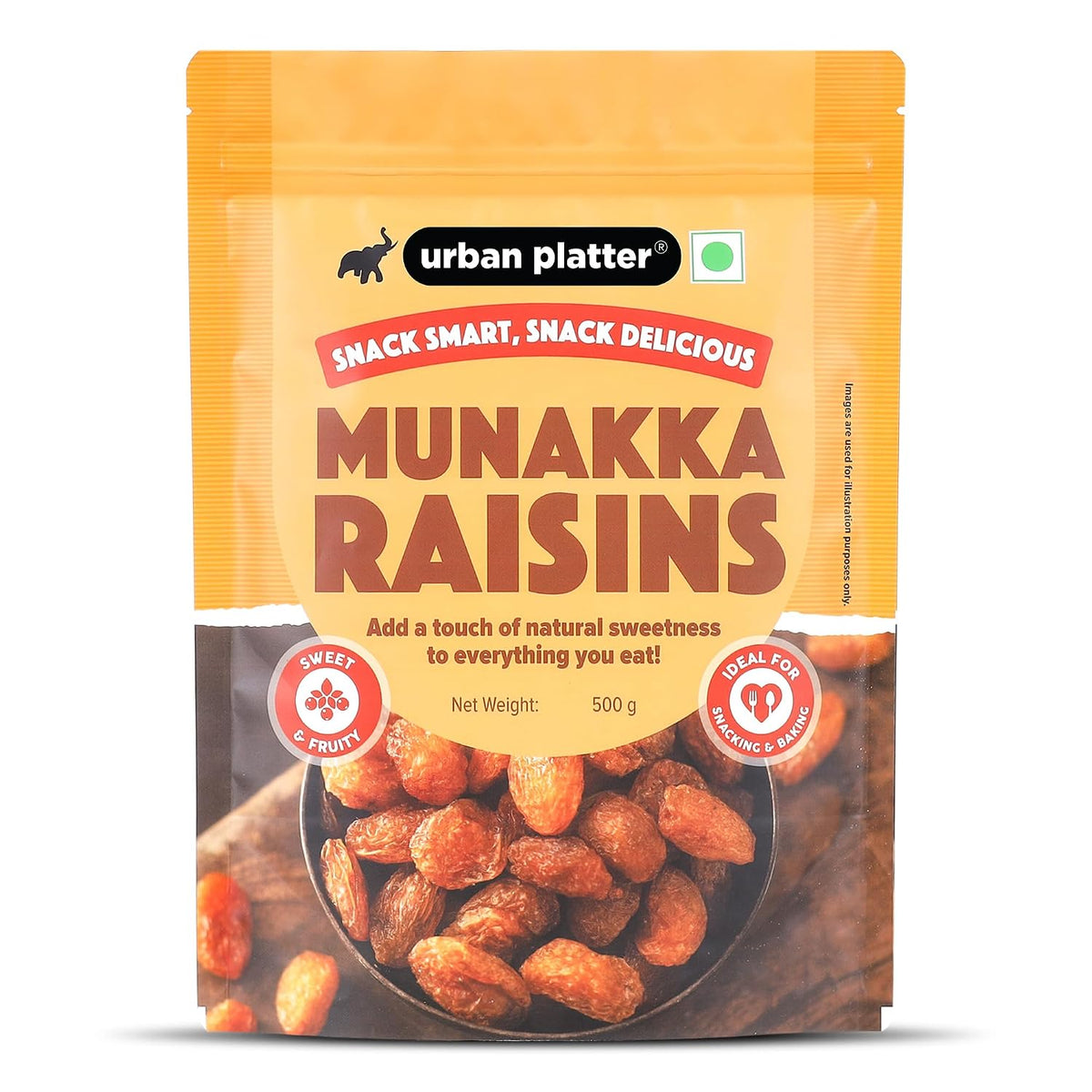 Urban Platter Premium Munakka Raisins, 500g (Naturally Sweet & Juicy | Rich in Antioxidants | Contain seeds | Ayurveda Superfood)