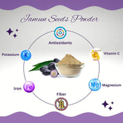 BrijBooti Jamun Seeds powder for Diabetes 100% Natural Powder 800 Gr
