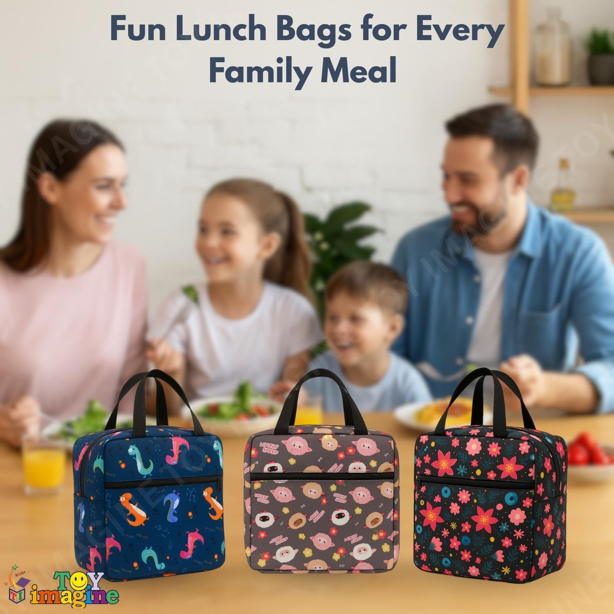 Toy Imagine Insulated Lunch Bag for Kids, Women & Office