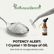 IndianJadiBooti Sat Podina (Menthol Crystals) | 100% Pure Peppermint Camphor | Natural Decongestant for Steam Inhalation, DIY Balms & Sauna | Cooling Agent | 200g (Pack of 2 x 100g)