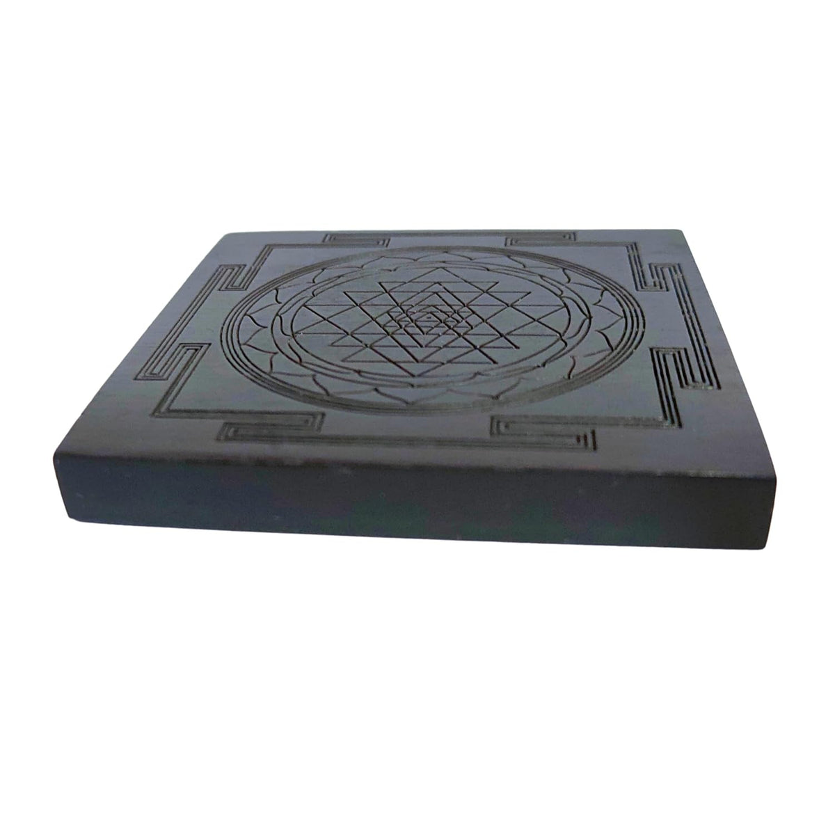 Aalayam Selveer Karungali Shri Yantra 3x3 Inch, Karungali Wood Yantra, 1 No