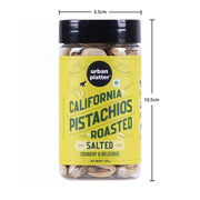 Urban Platter Roasted Salted California Pistachios, 100g [Lightly Salted | Premium California Pistachios In Shell | Rich in Fibre | Rich in Protein | Add to Fruit Salads, Oatmeals, Trail Mixes, Desserts, Baked Goods]