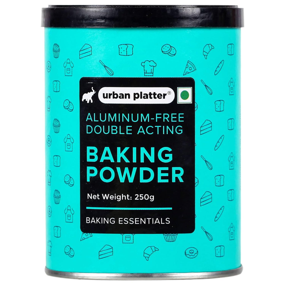 Urban Platter Aluminium-Free Baking Powder, 250g (Double-Acting Leavening Agent | Perfect for Fluffy Cakes, Breads, Baking)