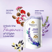 Yardley London English Lavender 600ml Pack of 2 Fragrant Handwash| Infused with Pure Lavender Oil| Germ Protection| For Soft & Fragrant Skin