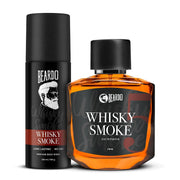 BEARDO Whisky Smoke Perfume Giftset for Men | Eau De Parfum 100ml + Body Spray 120ml | Spicy, Woody - Oudh | Long Lasting Perfume | Date night fragrance | Gift for Men | Husband | Boyfriend