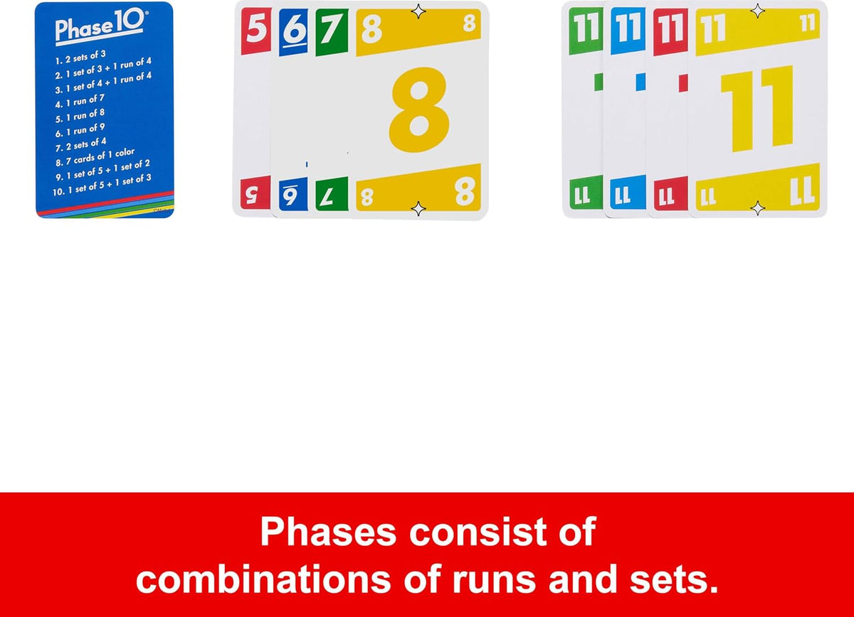 Mattel Games Bjdesign Phase 10 Card Game