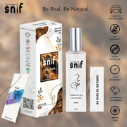 The Old Natural Spray Car Perfumes with Essential Oils Fragrance in Glass bottle with 2 Hanging Tags | Car Air Fresheners 50ml (White Oudh)