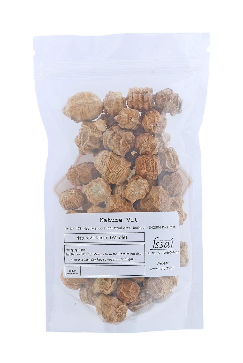 NatureVit Whole Dried Kachari, 400g | Rajasthani Kachari | Kachari Sabut | Sundried Marwari Kacher