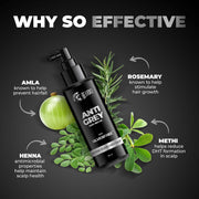 Beardo Grey Fix Kit for Men | Anti-Grey Hair Serum, Beard Oil & Blackout Powder | Reverse Greying, Restore Natural Look | Root Touch Up for Hair | Kit for Men-Set of 3