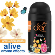 Godrej aer Smart Matic Kit (Machine + 1 Refill) - BLUETOOTH ENABLED - Automatic Room Fresheners | Alive | 2000 Sprays Guaranteed | Lasts up to 60 days (225ml)