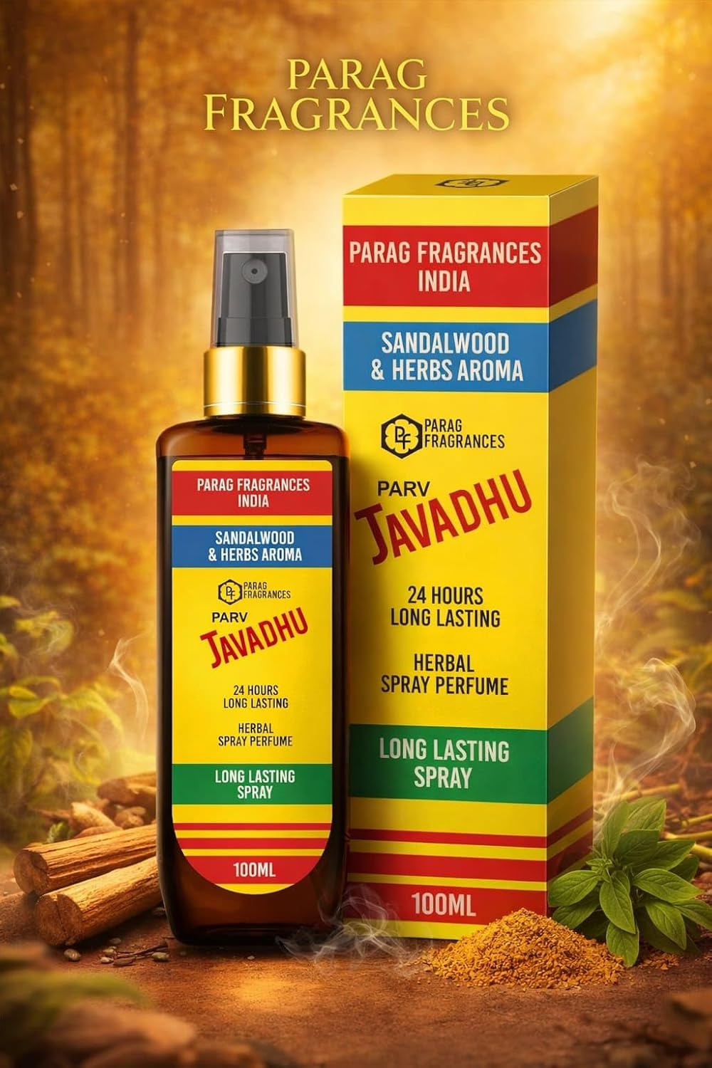 Parag fragrances Natural Javadhu Perfume Spray 100Ml