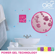 Godrej aer Power Pocket Bathroom Freshener – Berry Rush (10g) | Lasts up to 30 days | Germ Protection
